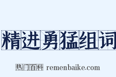 精进勇猛组词是什么意思的图片